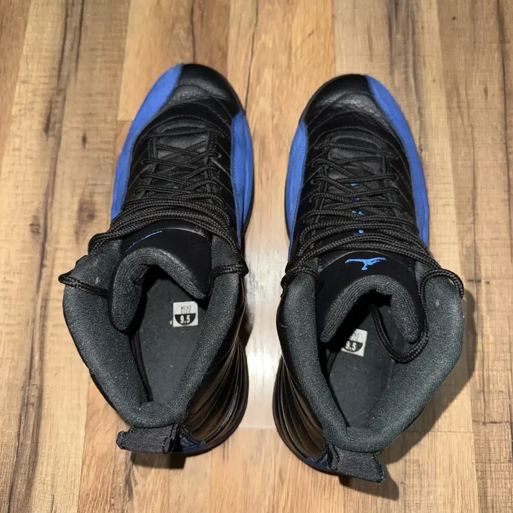 Air Jordan 12 Retro Black Game royal 130690-014 Size 9.5